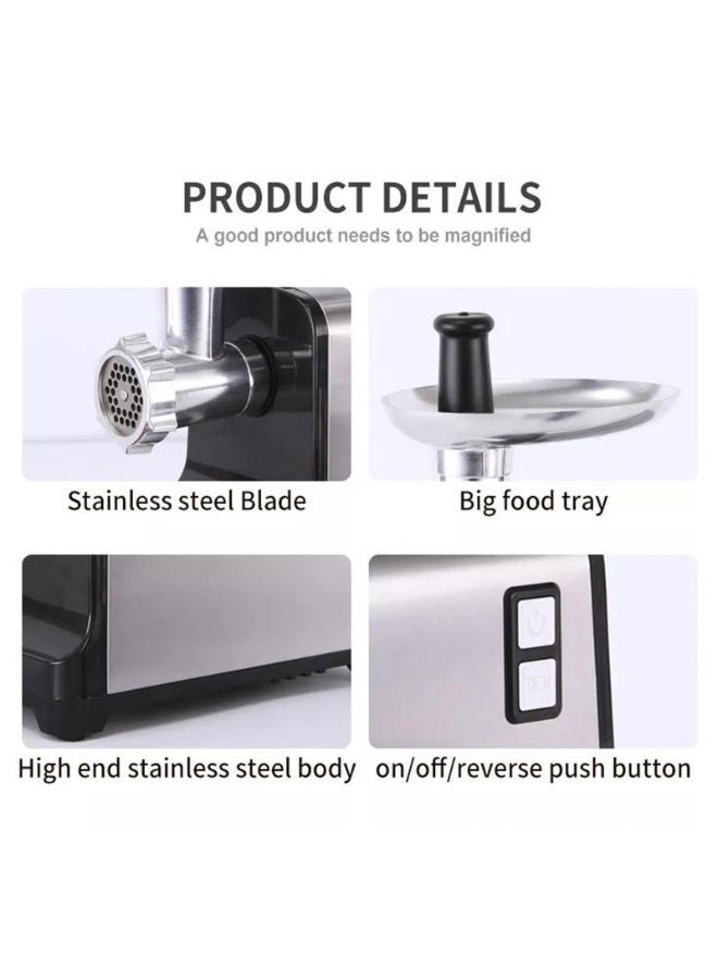 آلة صنع النقانق للاستخدام المنزلي - حشو النقانق الكهربائية المكتبية ومفرمة اللحم للطبخ المنزلي - Image 2