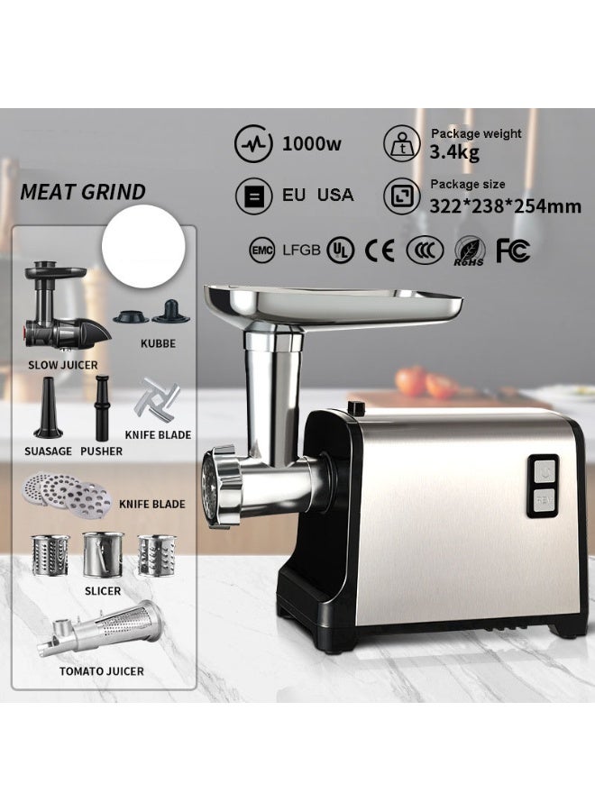 آلة صنع النقانق للاستخدام المنزلي - حشو النقانق الكهربائية المكتبية ومفرمة اللحم للطبخ المنزلي - Image 3