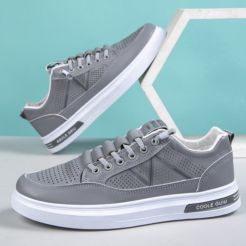 2025 Hollow Casual Sneakers Breathable Perforated Soft Sole Versatile Men'S Loafers Sandals For Men - Image 4