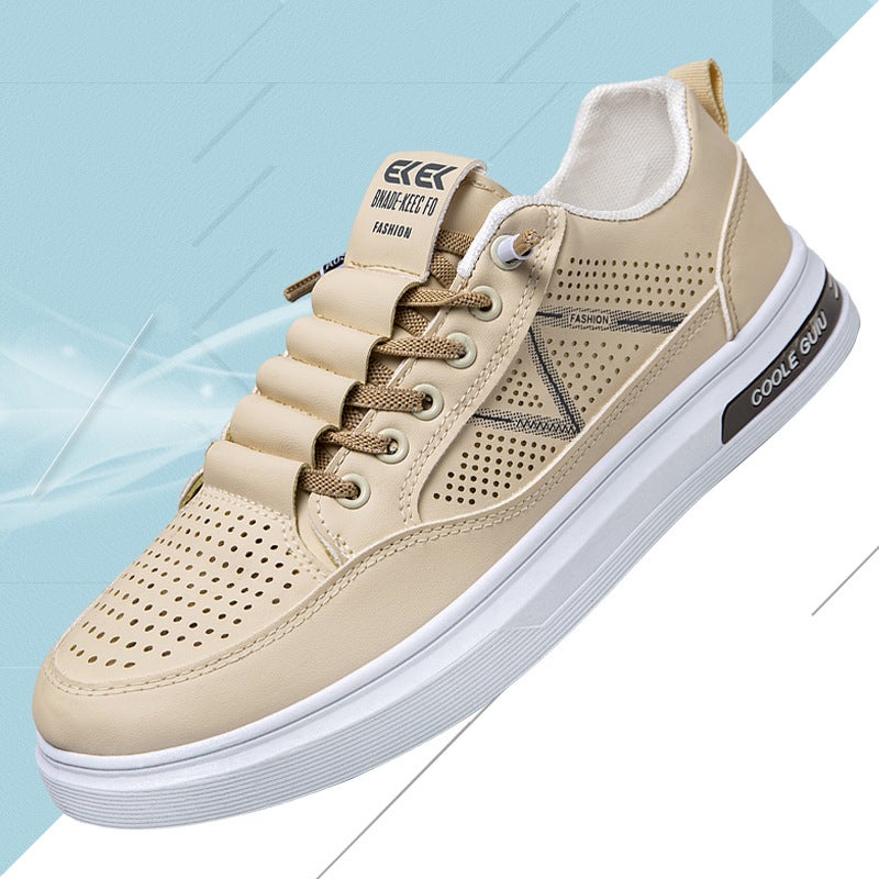 2025 Hollow Casual Sneakers Breathable Perforated Soft Sole Versatile Men'S Loafers Sandals For Men - Image 2