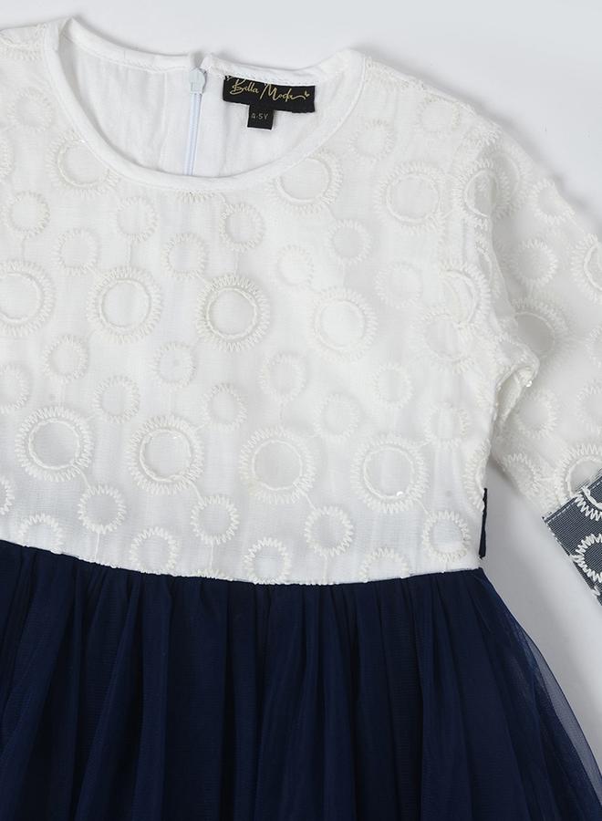 بيلا مودا فستان بتطريز تول - Image 3