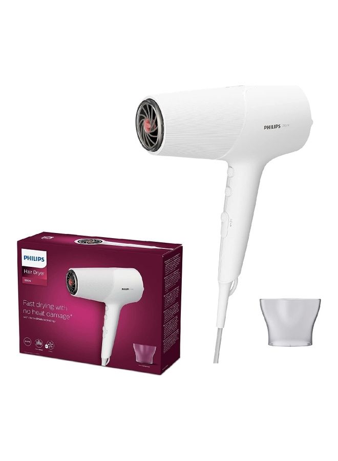 Philips BHD500 Hair Dryer With ThermoProtect And Fast Drying 2100 Watt White - Image 1