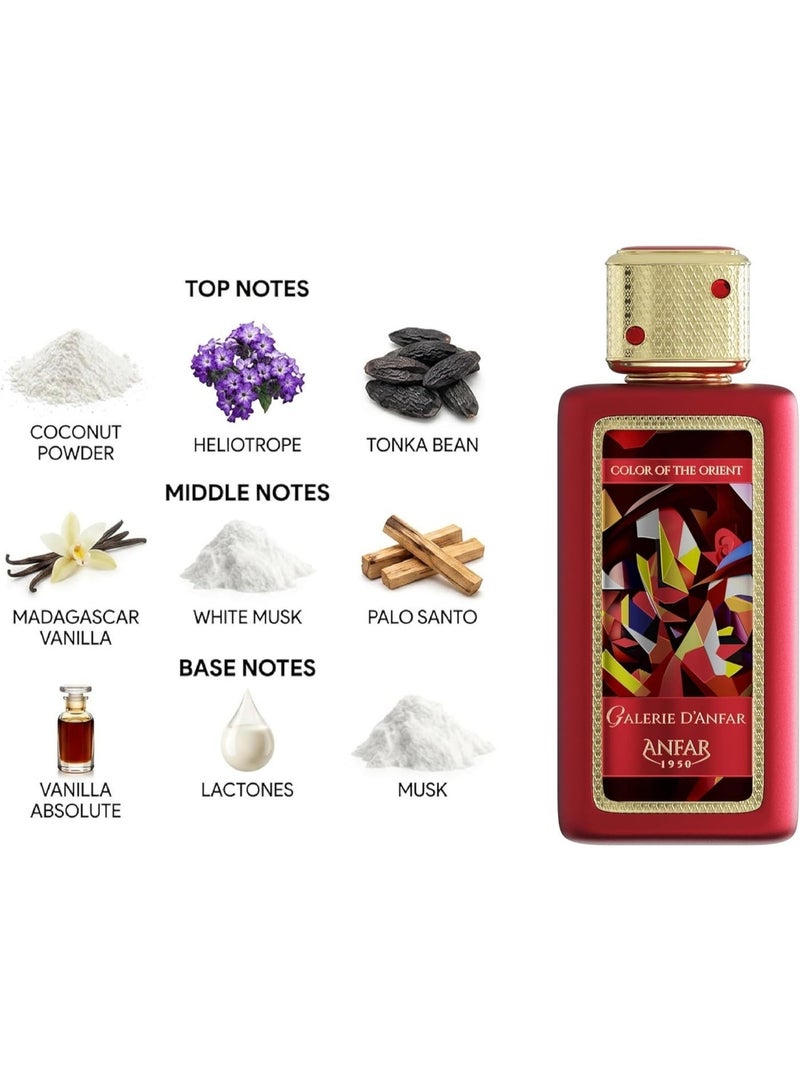 عنفر أنفار غاليري دي أنفار "لون الشرق" إكستريت دي بارفان 100 مل – عطر شرقي للجنسين يدوم طويلاً - Image 3