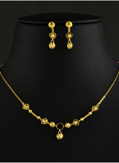 BAFLEH JEWELLERY Unmatched Elegance in Every Strand – Bafleh’s Lightweight 22kt Gold Necklace Set for the Contemporary Woman 
