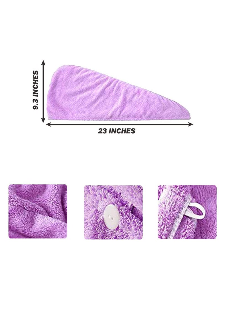 Generic Best Buy Womens Superfine Fiber HairDrying Towel with 7 Times Strong Water Absorption Set of 1 MultiColor  - Image 5