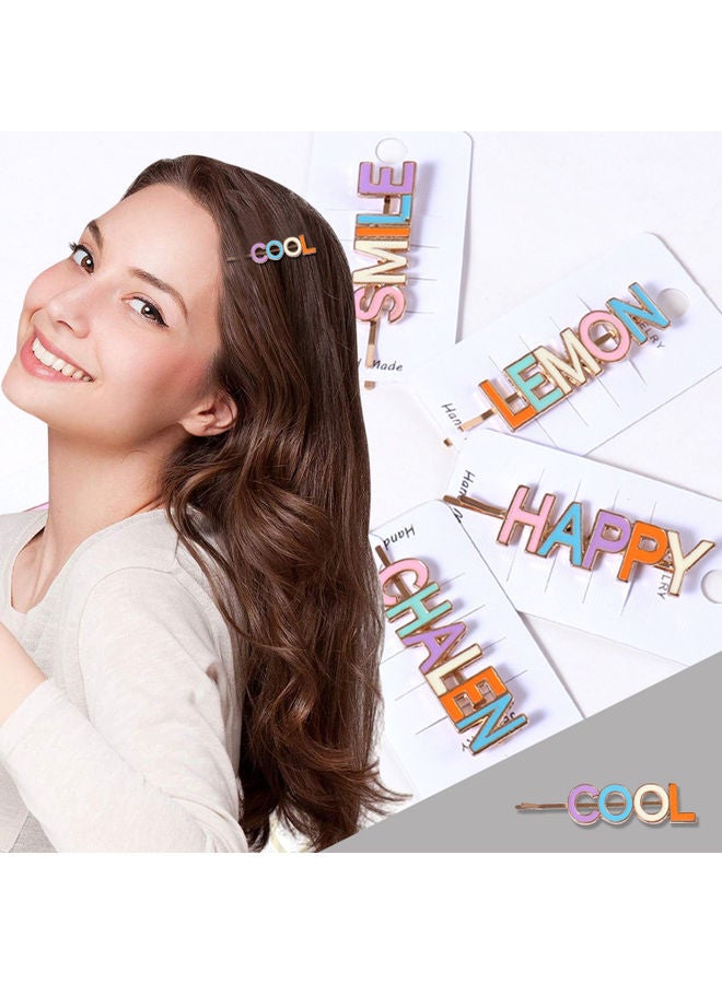 NIBEMINENT Cool Word Hair Clip Multicolour - Image 3