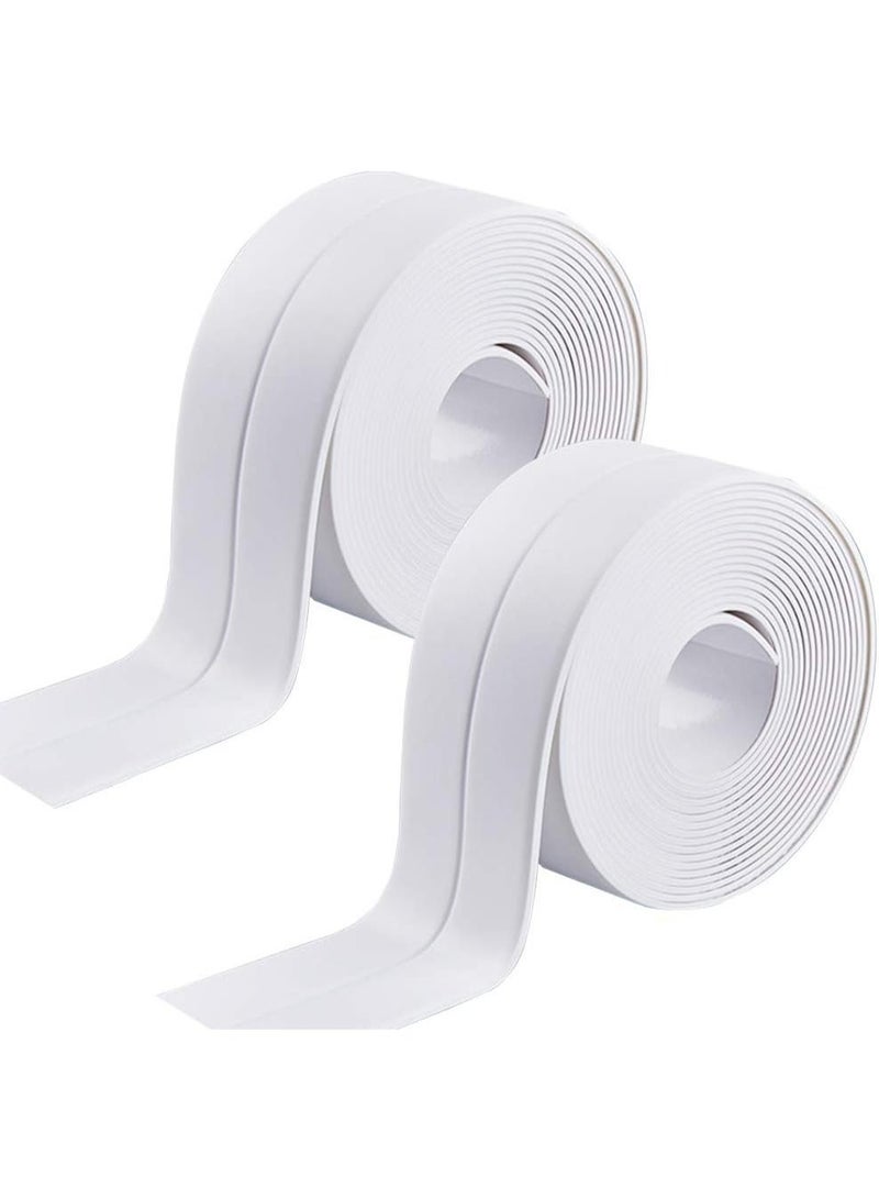 Altheqa 2 Pack Sealant Tape, Waterproof and Adhesive Bath Sealant Strip Caulk Strip, Sealing Tape for Bathroom Toilet Kitchen Wall (Size-3.2mx3.8cm) - Image 1