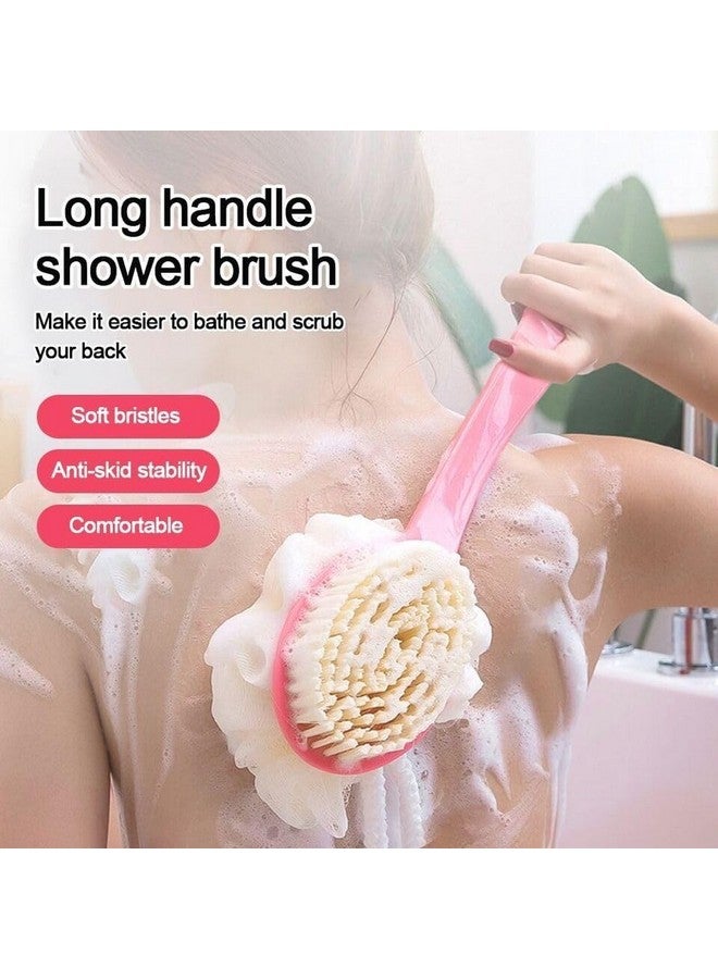 BELAYA bath body brush 2in 1 soft,clean, anti-bacterial, softening and smoothning skin body exfoliating long handle brush for men an woman pack of 1 - Image 5
