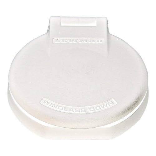 Lewmar Deck Foot Switch - Windlass Down for 12V, 24V Electric Windlass Operation, Hinged Cover Prevents Accidental Activation, Ready to Install, Single Direction Switch, White - 68000918 - Image 4