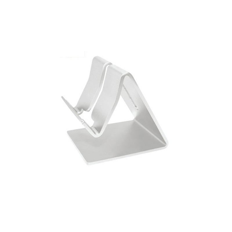 Ergonomic Aluminium Phone Tablet Stand Holder for iPad Air 2/ iPad Pro/ iPad 4/ 3/ 2 Universal Tablets and Cell Phones (Silver) - Image 1