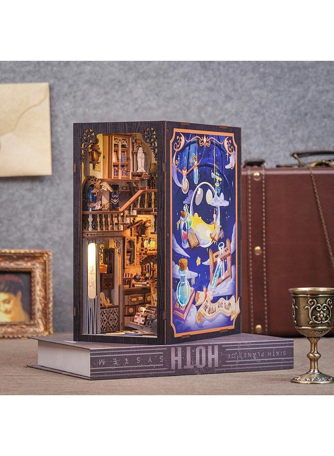 Bluejw Magic Pharmacist DIY Wooden 3D Handmade Assembled Book Stand Model Building Toy Gift - Image 1