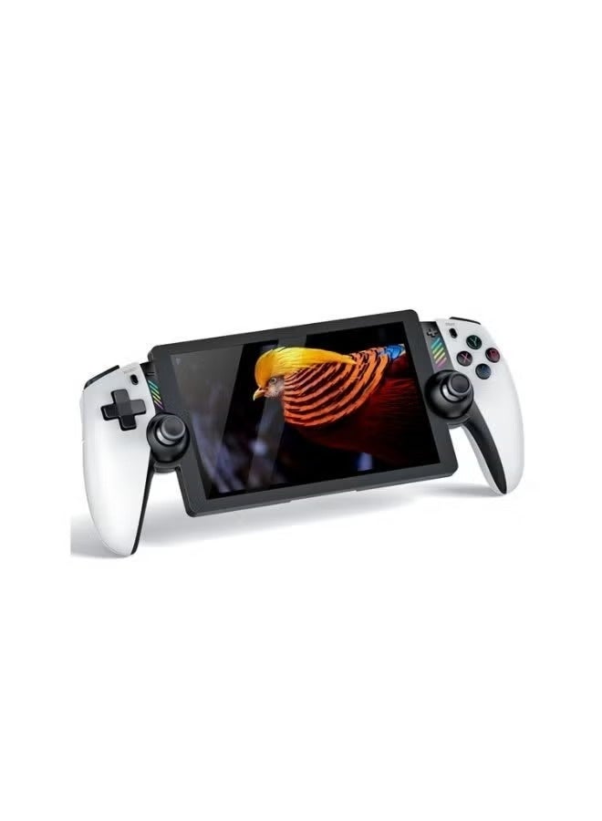 M28 Portable Handheld Retro Gaming Console, 7.1" IPS HD Full Screen Linux OS System with Dynamic RGB Ambient Lighting, Multi-Platform Classic Arcade Emulator Device - White - Image 1