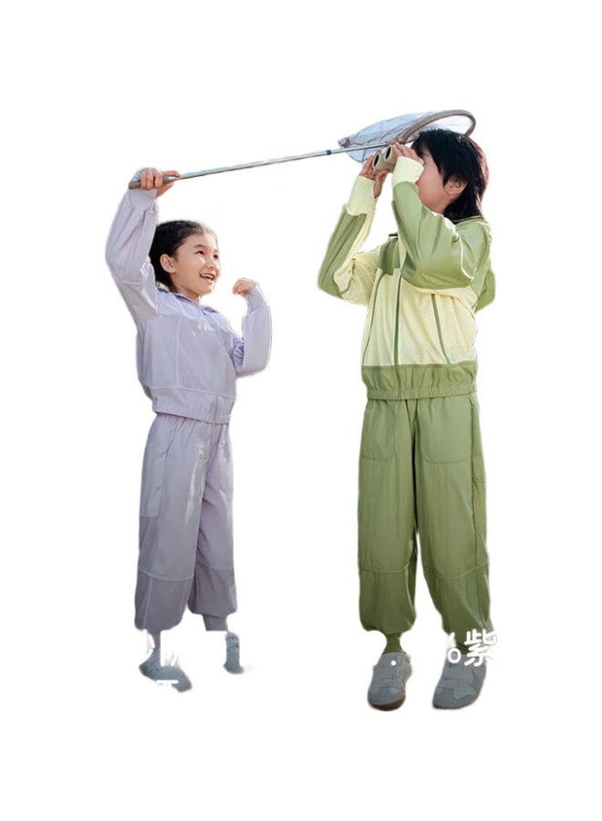 Beneunder Children'S Mosquito-Repellent Clothing, Sun Protection Clothing, Sun Protection Jacket, Boys And Girls Sun Protection Clothing, Mr49224, Soft Purple, 110 - Image 3