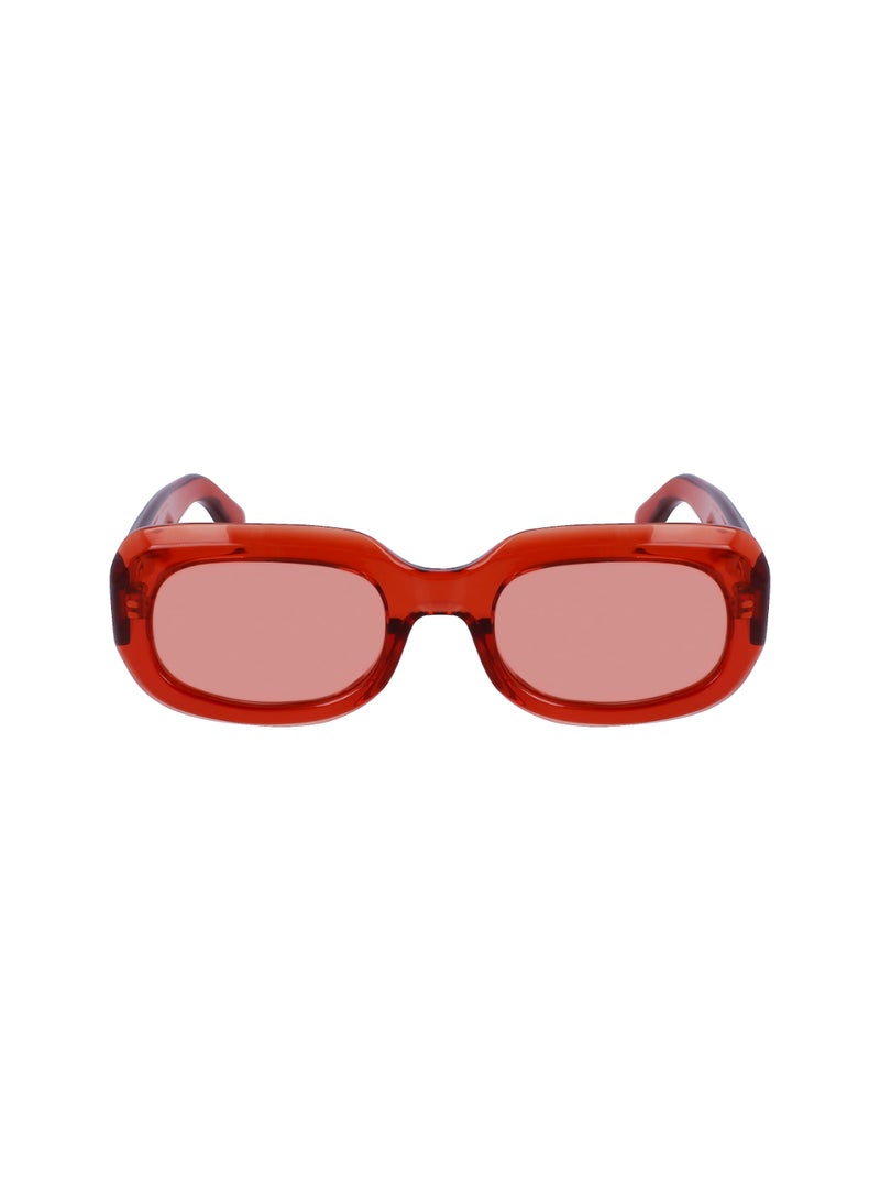 Longchamp Women's UV Protection Rectangular Shape  Sunglasses LO716S-842-5221 - Lens Size: 52 - Orange  - Image 1