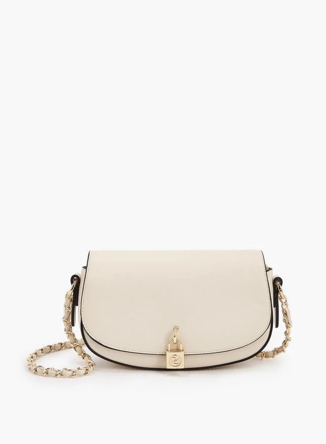 Paprika Solid Crossbody Bag With Chain Strap
