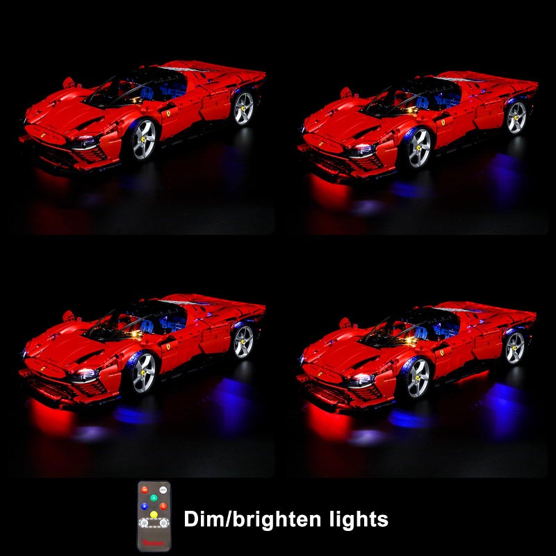 BRIKSMAX Led Lighting Kit for LEGO42143 Ferrari Daytona SP3  Compatible with Lego Technic Building Blocks Model Not Include The Lego Set - Image 3