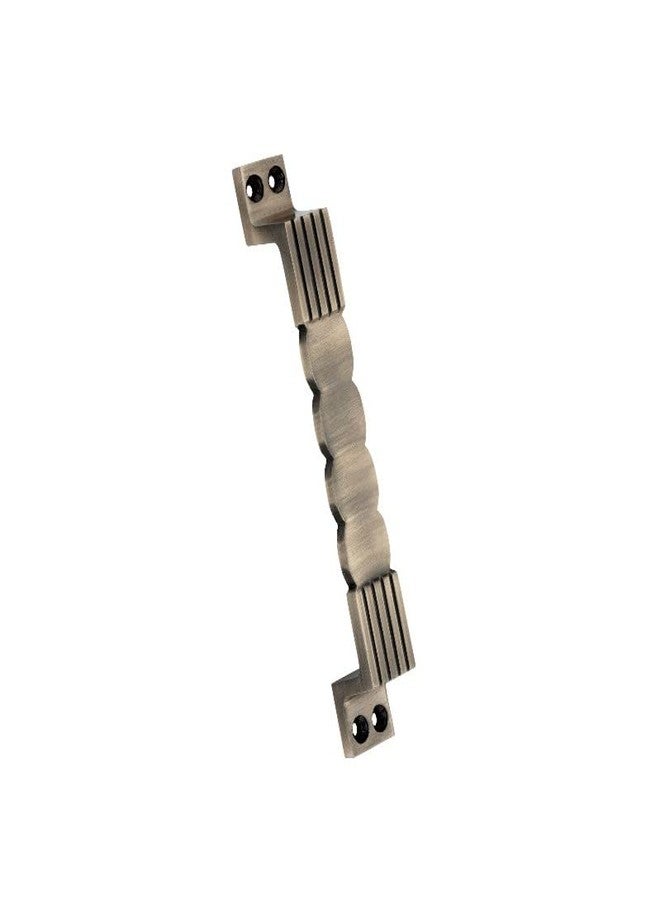 DUKE |Single Door Fittings & Kit | Curve(10"-1 Aldrop, 8"-1 Latch, 2 Handles, 1 Tower Bolt and 1 Door Stopper) | Brass Antique Finish | Designer Door Hardware (Cloud) - Image 4