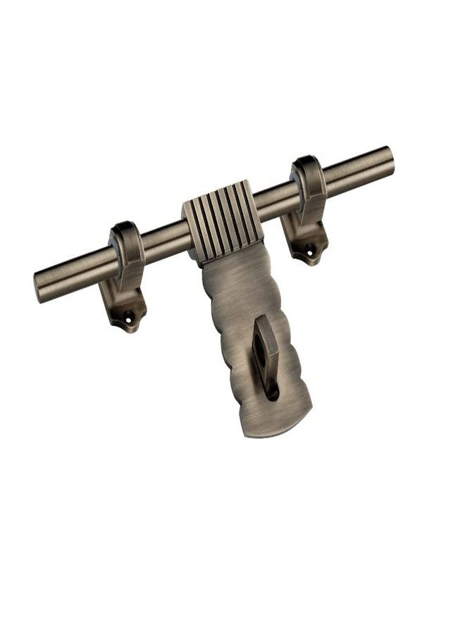 DUKE |Single Door Fittings & Kit | Curve(10"-1 Aldrop, 8"-1 Latch, 2 Handles, 1 Tower Bolt and 1 Door Stopper) | Brass Antique Finish | Designer Door Hardware (Cloud) - Image 2