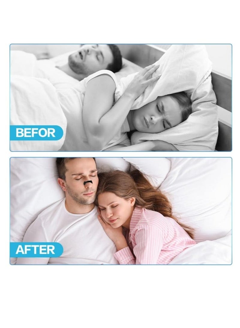 SahlTech Black Anti-Snore Nasal Strips (45 Pairs) - Magnetic Breathing Support for Enhanced Airflow, Snoring Relief & Improved Sleep | Skin-Friendly, Sweat-Proof Comfort - Image 5