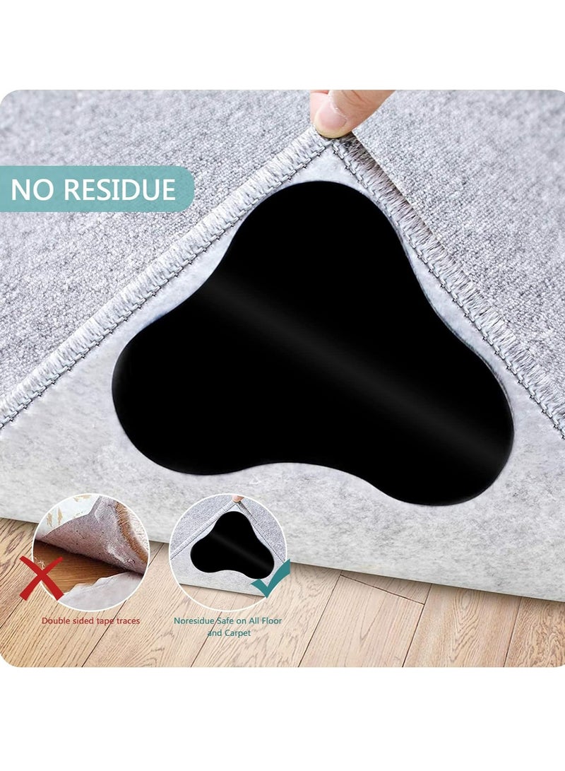 Oasisgalore Carpet Anti Slip Underlay,12 Pieces Washable Anti Slip Mat for Carpet, Strong Stickiness,Flower Shape - Image 5