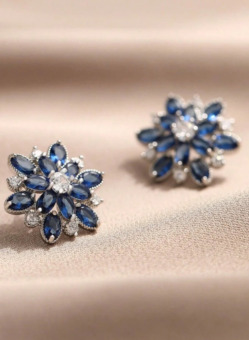 إيكوال حلق اذن نسائي بتصميم أنيق وعصري مرصع بالزركون عالي الجودة - Image 5