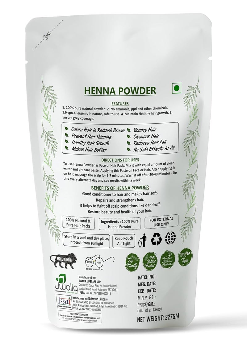 MYHERB Pure Natural 100 Organic Heena Powder Lawsonia Inermis  227 Gm05 Lbs  Ayurvedic Formula  For Hair Mask  For Men  Women - Image 4