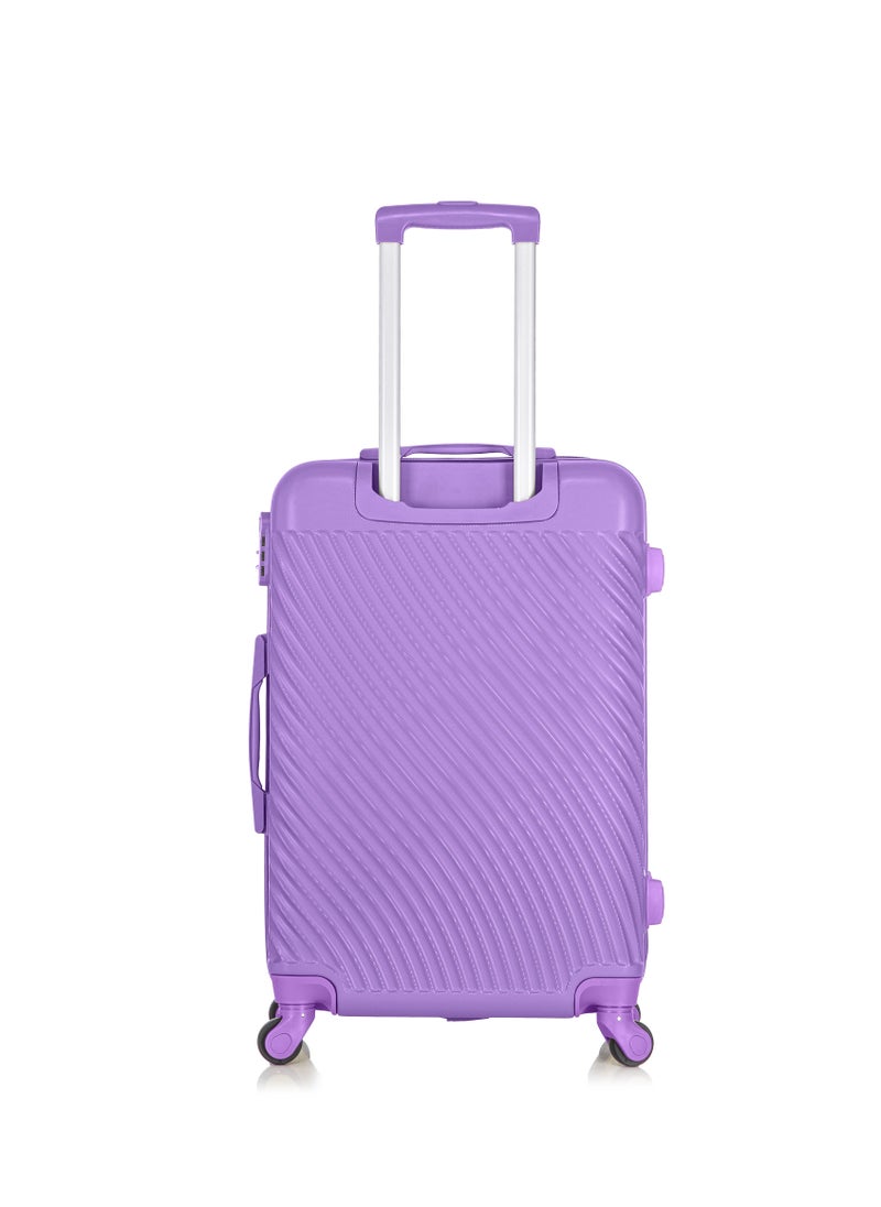SENATOR - Hard Case Travel Bag Luggage Trolley For Unisex ABS Lightweight Suitcase with 4 Spinner Wheels KH1065 Purple - Image 1