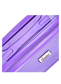 SENATOR Hard Case Travel Bag Luggage Trolley For Unisex ABS Lightweight Suitcase with 4 Spinner Wheels KH1065 Purple  - Image 4