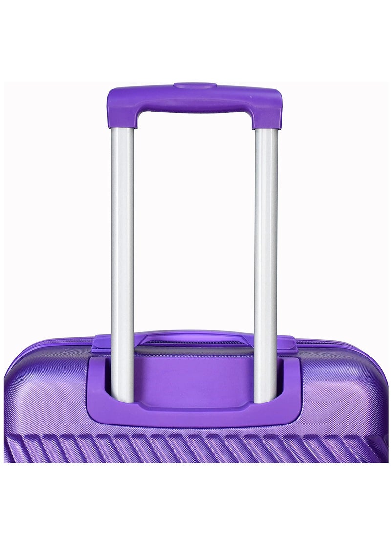 SENATOR - Hard Case Travel Bag Luggage Trolley For Unisex ABS Lightweight Suitcase with 4 Spinner Wheels KH1065 Purple - Image 1
