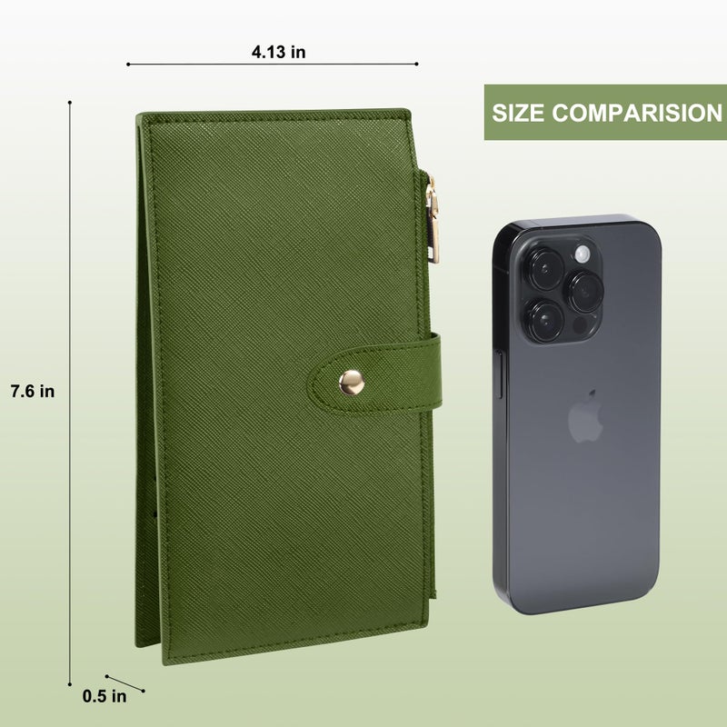 Travelambo RFID Wallet Women Large Size Bifold Multi Card Wallet Case with Zipper Pocke Credit Card Holder for Women - Image 2