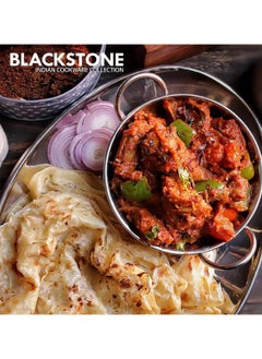 BLACKSTONE Copper Base Stainless Steel Kadai with Handles 27Cm  - Image 2