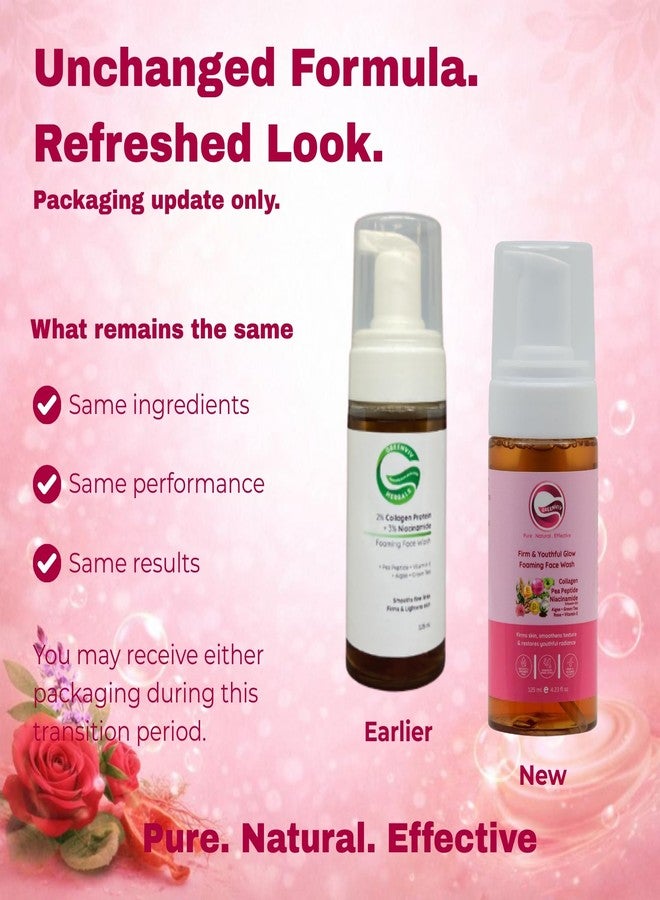 Greenviv Collagen Foaming Face Wash for Anti-Aging & Skin Firmness | with Niacinamide | Firms Skin, Reduces Fine Lines & Boosts Elasticity | For All skin Types | 125 ml - Image 2
