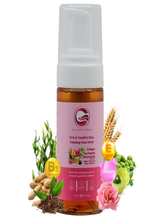 Greenviv Collagen Foaming Face Wash for Anti-Aging & Skin Firmness | with Niacinamide | Firms Skin, Reduces Fine Lines & Boosts Elasticity | For All skin Types | 125 ml - Image 1