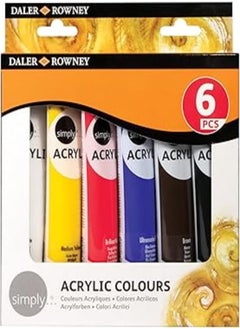 Daler Rowney Daler Rowney 126500025 acrylic Colors Set, 6 Tubes - 75 ml 