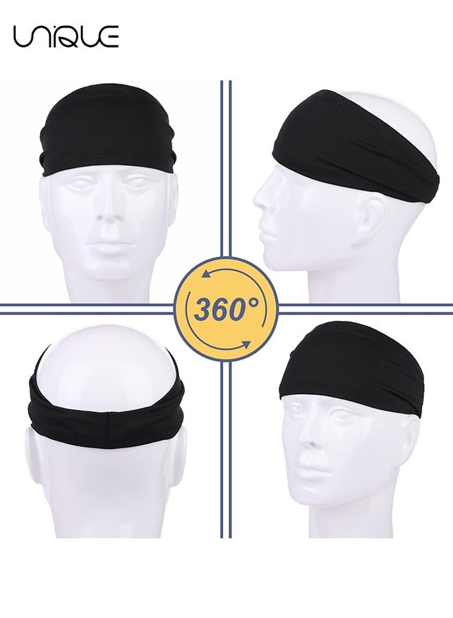 Unique Sports Headbands for Men (5 Pack),Moisture Wicking Workout Headband, Sweatband Headbands for Running,Cycling,Football,Yoga,Hairband for Women and Men  - Image 5