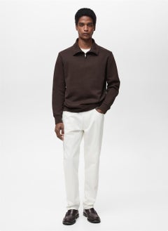 Mango Man Regular-Fit Zip Sweatshirt  - Image 5