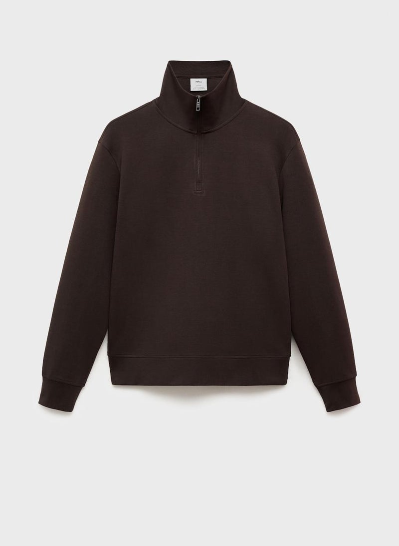 Mango Man - Regular-Fit Zip Sweatshirt - Image 1