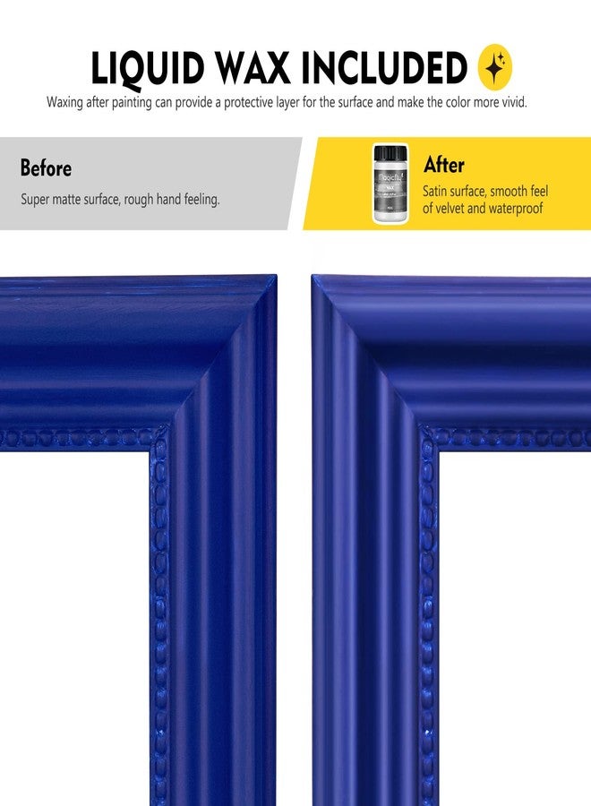 ماجيك فلاي مجموعة طلاء أثاث طباشيري من ماجيك فلاي، 15 قطعة، 9 ألوان طلاء أكريليك غير لامع للغاية (60 مل/2 أونصة) مع شمع سائل، فرشاتين، 3 ورق صنفرة، طلاء طباشيري للأثاث والحرف اليدوية والألوان الريفية - Image 5