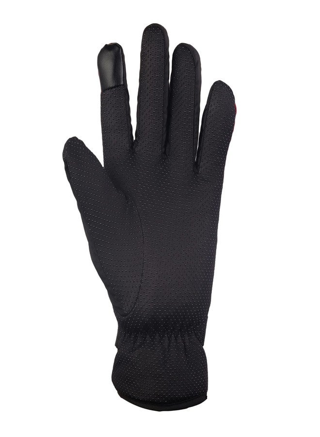 ZaySoo Gloves Sports My Fashion Design Touchscreen Compatible On Thumbs, Index Finger Sports Gloves - Red - Image 2