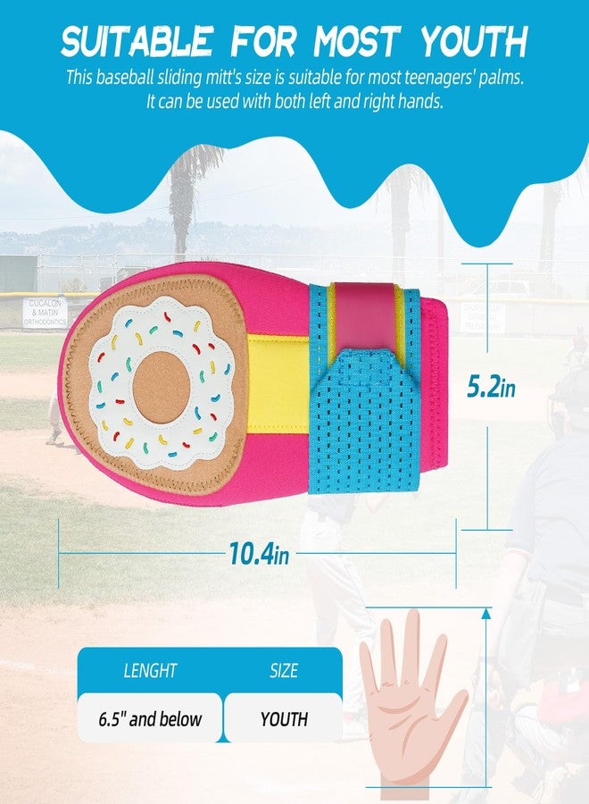 Big Crazy Sliding Mitt, Baseball Softball Sliding Glove for Youth Kid, Hand Protection for Left & Right Hands, Flexible Breathable Durable, Funny Design Ice Cream, Joker Smile, Coconut Tree - Image 4