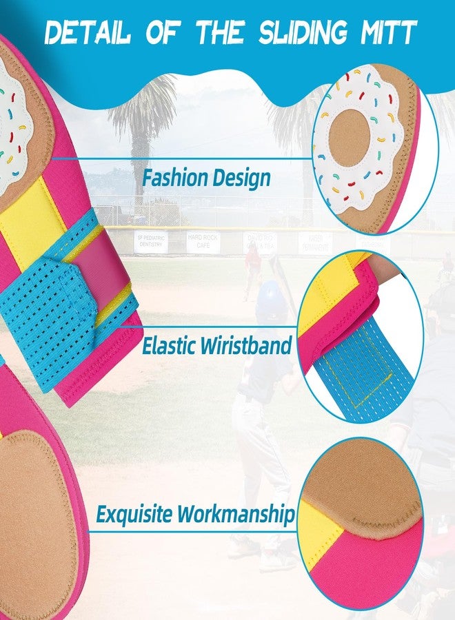 Big Crazy Sliding Mitt, Baseball Softball Sliding Glove for Youth Kid, Hand Protection for Left & Right Hands, Flexible Breathable Durable, Funny Design Ice Cream, Joker Smile, Coconut Tree - Image 3