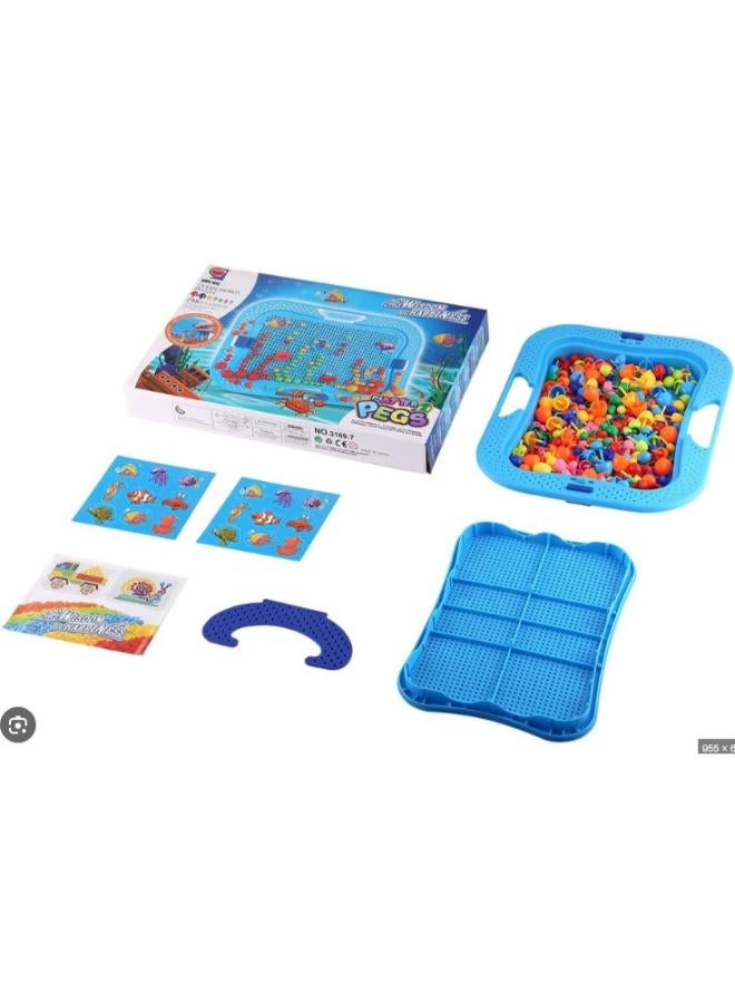 لعبه الدبابيس (اسماك ) 298 قطعه +3 سنوات  3169-7 - Image 1