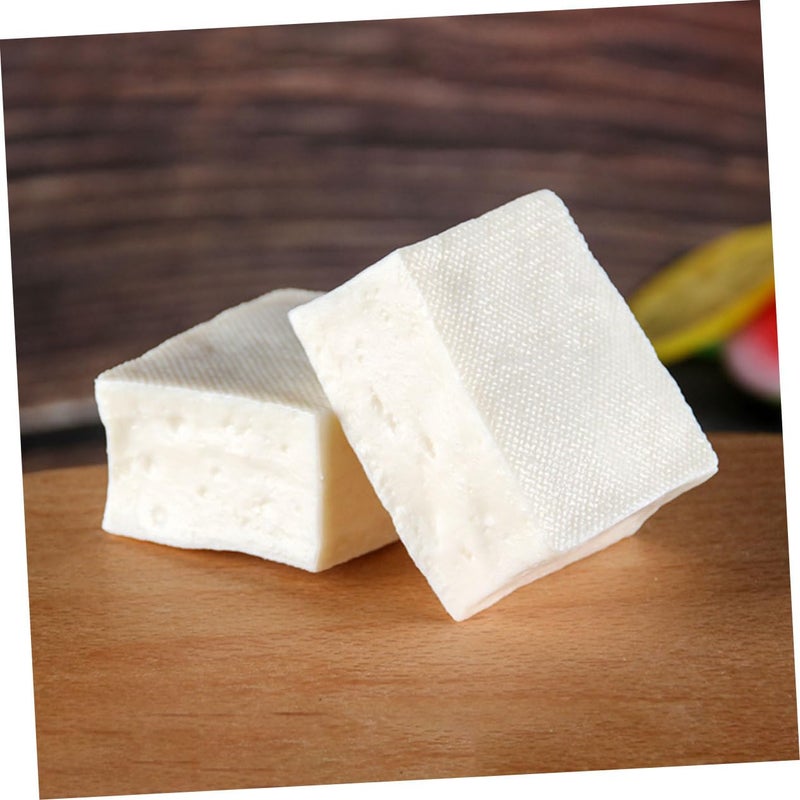 3 Pcs Realistic Artificial Tofu Model Display Prop For Food Photography Bakery Education - Image 5