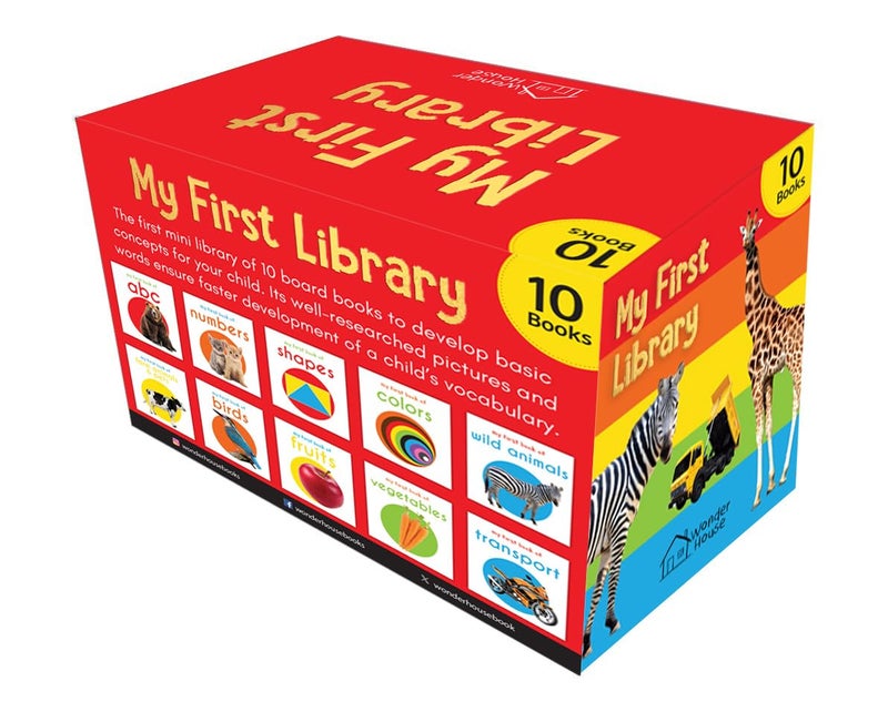 My First Library: Boxset of 10 Board Books for Kids (Pack-1) - Image 4