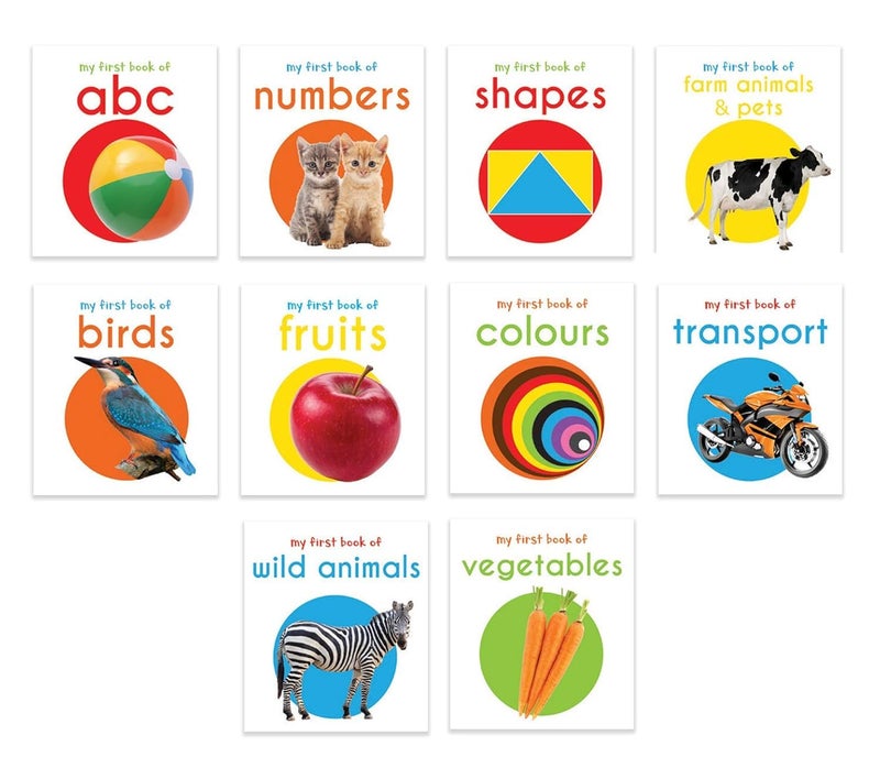 My First Library: Boxset of 10 Board Books for Kids (Pack-1) - Image 2