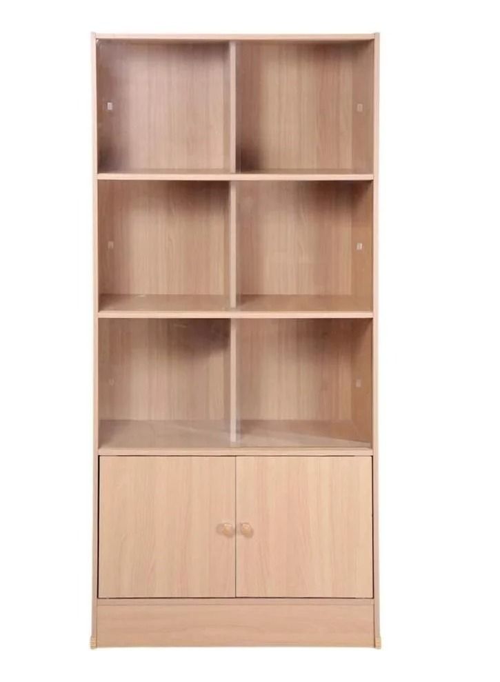 SILA Modern Wooden File CABINET & Book Shelf Beige  - Image 1