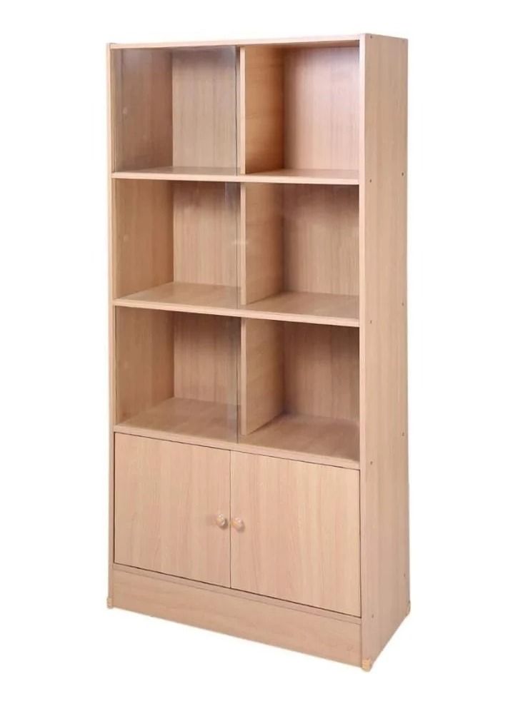 SILA Modern Wooden File CABINET & Book Shelf Beige  - Image 2