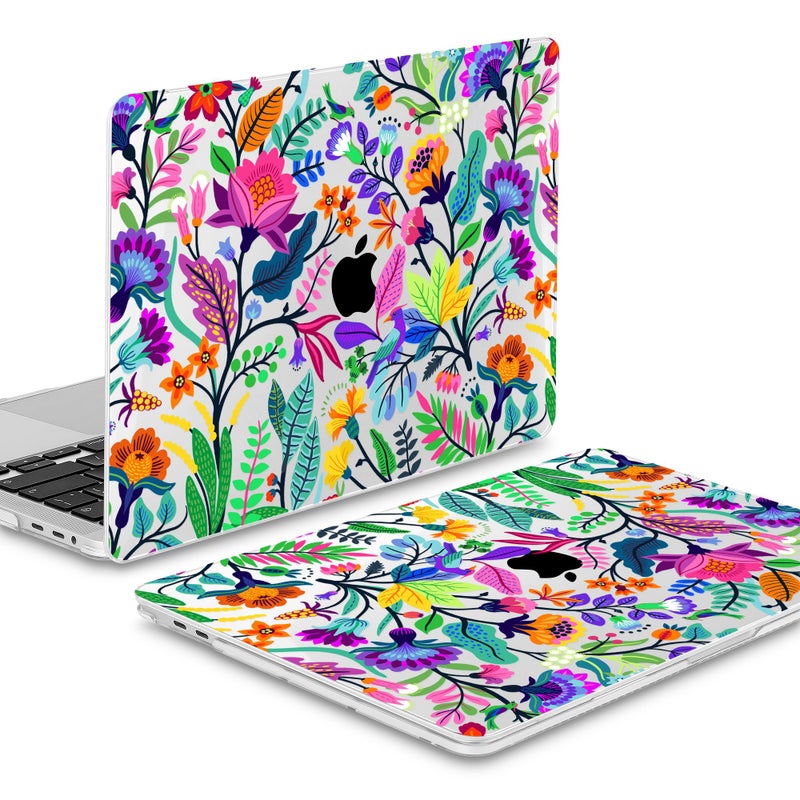 Mektron ميكترو ن غلاف ل MacBook Pro 16 بوصة A2141 إصدار 2019 2020 مع شاشة ريتينا و شريط اللمس و Touch ID، غلاف صلب مزخرف بألوان زاهية، غلاف لوحة مفاتيح، واقي شاشة، سدادة غبار - Image 5