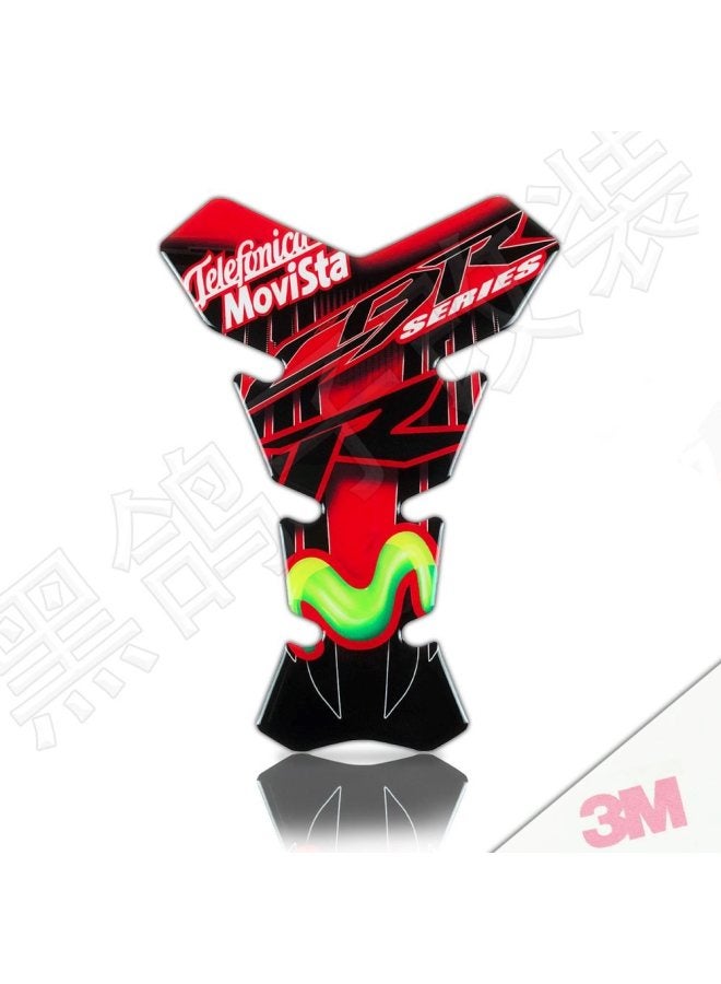 Suitable For Ktm Suzuki Honda Yamaha Motorcycle Stereo Waterproof Fuel Tank Sticker Decorative Fuel Tank Fish Bone Decal-Color:Honda 2 3m Non-adhesive Waterproof Non-slipvv-Size:Default Itemvv - Image 1
