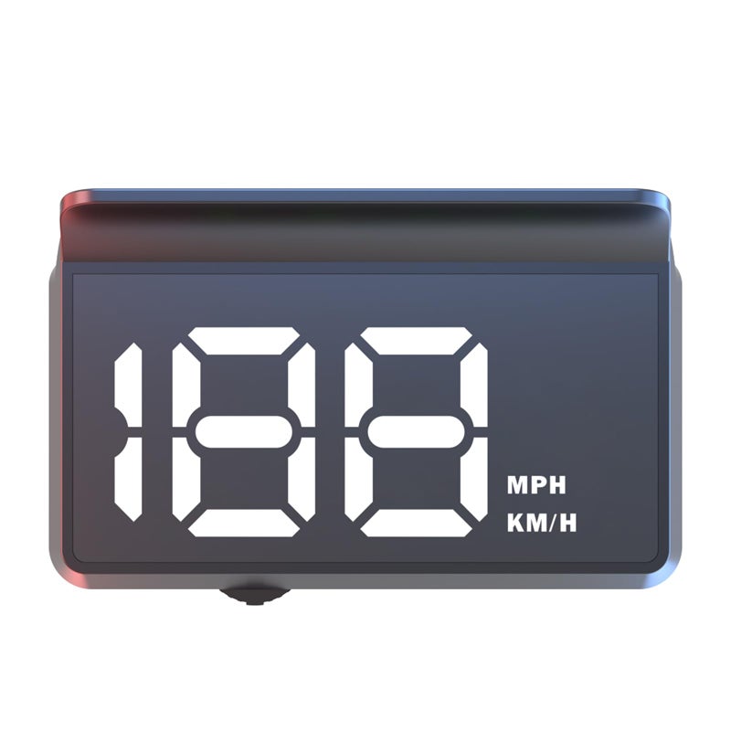 AZIJYV W2 White Heads Up Display for Cars Digital Speedometer for Car Speedometer for Car with Speed, Triple Over-Speed Alarm, Auto Light Sensor, HUD Speedometer Universal Fit for All Vehicles - Image 1